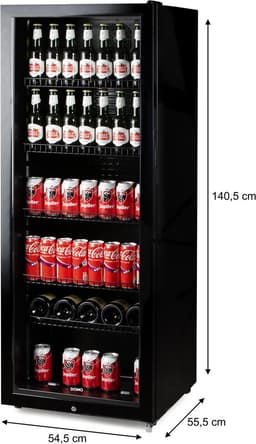 DOMO DO91611BK Drankenkoelkast - Barkoelkast - Glazen Deur - Energieklasse C - 237L - Zwart — thumbnail 3