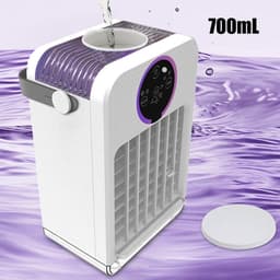 Energiezuinige en stille desktop-luchtkoeler (verdampingskoeling) met 700 ml-reservoir en USB-aansluiting — thumbnail 2