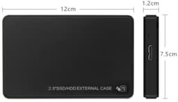 Geen demontage nodig USB 3.0 harde schijfbehuizing - harde schijf extern - harde schijf - USB 3.0 harde schijfbehuizing - 12*7,6*1,3 cm - Zwart - ABS — thumbnail 4