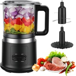SnelShoppen - Krachtige 400W Keukenmachine met 2 Snelheden & Pulsefunctie | 4 Roestvrijstalen Messen & Klopper | 0.95L Afneembare Kom voor Hakken, Mix — thumbnail 1
