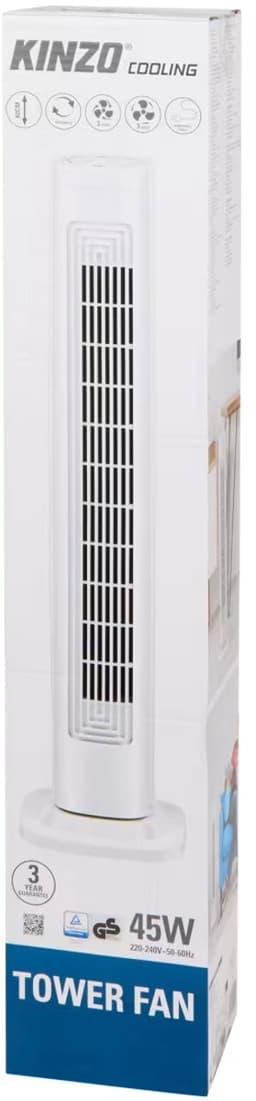 Kinzo Pro® Toren Ventilator 82CM | 3 Snelheden | Oscillerend - Krachtig en stil | Staand Torenventilator — thumbnail 4