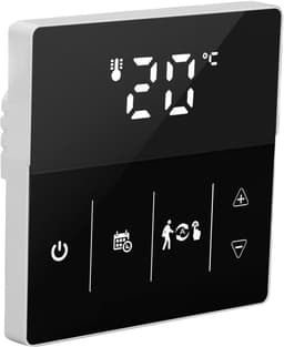 Slimme Thermostaat - WIFI Thermostaat App - Comfort Thuis - Spraakgestuurde Bediening - 8.5 x 8.5 cm - Zwart — thumbnail 4