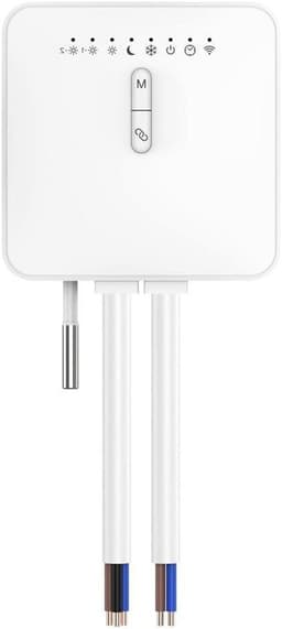 Slimme Thermostaat - Radiatorregelaar Programmeerbaar - Energie Besparen - Zigbee Compatibel - 13 x 11 x 7 cm - Wit — thumbnail 1