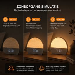 Wake up Light - Digitale wekker - Wekkerradio - licht wekker — thumbnail 5