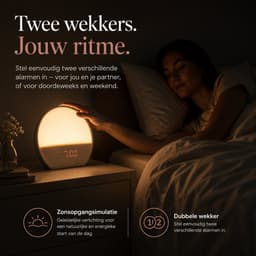 Wake up Light - Digitale wekker - Wekkerradio - licht wekker — thumbnail 3