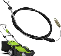 Grasmaaier Kabel - Bedieningskabel - Gazon Onderhoud - Robuuste Metalen Behuizing - 137 cm - Zwart — thumbnail 1