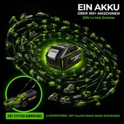 Procraft PLM23bb accu-grasmaaier 40 V (2x 20 V) 430 mm Brushless Solo – zonder accu, zonder oplader — thumbnail 4