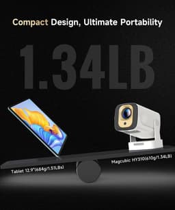 Mini Beamer Full HD 1080p – 260 ANSI Lumen – Autofocus – WiFi 6 en Bluetooth 5.4 – 4K Ondersteuning — thumbnail 4