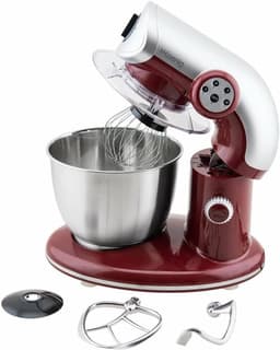 Keukenmachine - Mixer - Deeg Maken - Kantelbare Kop - 5.5L Kom - Rood — thumbnail 4