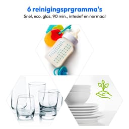 MEDION mini-vaatwasser DWT20 (tafelmodel vaatwasser, vaatwasser, 2 couverts, werkt met/zonder wateraansluiting, 6 reinigingsprogramma's, babyflessen, vooraf ingestelde starttijd, vrijstaand) — thumbnail 1
