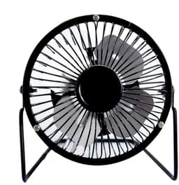 4-inch kleine USB-bureauventilator van metaal, fluisterstil, 360 graden kantelbaar - Zwart — thumbnail 4