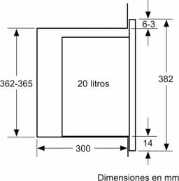 Inbouw Magnetron - Elektrische Oven - Snel Eten Bereiden - Aqualisis Reiniging - 38 cm - Zwart — thumbnail 3