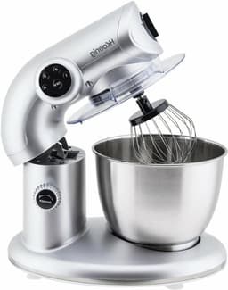 Keukenmachine - Mixer Deegmachine - Bakken en Koken - Krachtige 1000W Motor - 5.5 Liter Kom - Grijs — thumbnail 1