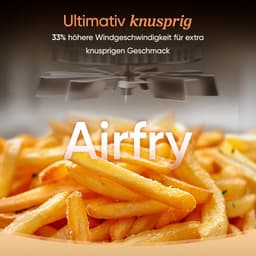 Heteluchtfriteuse - Airfryer Dubbele Kamer - Gezond Koken - Ruimtebesparend Ontwerp - 108 Liter - Zilvergrijs — thumbnail 4