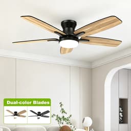 Archi Plafondventilator Met LED-Verlichting – Ventilator - 6 Snelheden – Omkeerbare Stille DC-Motor – Afstandsbediening – Timer — thumbnail 5