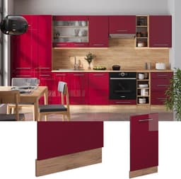 Vaatwasser paneel - Keukenfront - Keuken opknappen - Hoge glans afwerking - 45 cm breed - Bourgogne — thumbnail 3