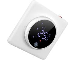 Slimme Thermostaat - Programmeerbare Regelaar - Energie Besparen - Stembediening en App - 3A Belasting - Zwart