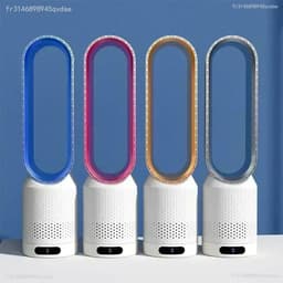 Pelor Bladloze Torenventilator - Luchtreinigende Luchtcirculatie - 8 Snelheden met Afstandsbediening - 90° Oscillatie - Wit — thumbnail 2