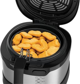 Friteuse - Compact Frituur - Lekker Frituren - Opklapbare Handgreep - 1 kg Capaciteit - Zwart RVS — thumbnail 2