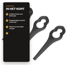 Grassnijmes 50 Stuks - Kunststof Mes - Duurzaam - Antiroest - Hoge Efficiëntie - Eenvoudig te Installeren - Grasmaaier — thumbnail 3