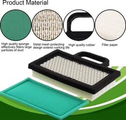 Luchtfilter Grasmaaier - Vervangingsfilter - Efficiënte filtering - 17,98 x 11,94 x 3,81 cm - Voor BS 18-26 HP - Geschikt voor JD L120 LA... — thumbnail 3