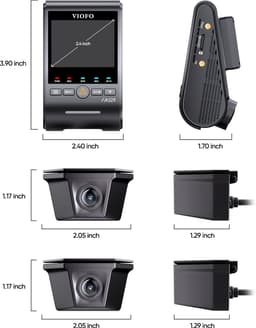 VIOFO A329WW 3CH - 4K Dashcam Vrachtwagen - 3 Camera's - GPS - WiFi 6 - Sony STARVIS 2 - 2 Waterdichte Camera's - Parkeermodus — thumbnail 3