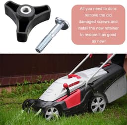 SnelShoppen - Universele Grijphandgreep voor Grasmaaier met Bevestigingsbouten, Ergonomisch en Duurzaam, 2 Stuks, Tuinaccessoires, Vervangonderdelen v — thumbnail 4