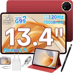SnelShoppen - 13.4 Inch Gaming Tablet met 120Hz Display, 20GB RAM, 128GB ROM (8TB TF), Helio G99, 4G LTE Dual SIM, 10000mAh Batterij, GPS, Widevine L1 — thumbnail 1
