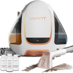 UWANT B100 Draagbare tapijt- en bekledingsreiniger,Tapijtreiniger, 12Kpa sterke zuigkracht, compacte handreiniger, lichtgewicht shampoo-apparaat voor auto's, autodetailing, huisdierlijke vlekken, meubels en banken — thumbnail 1