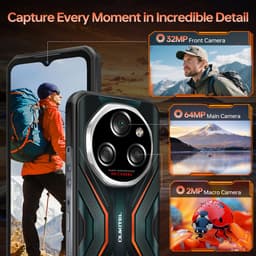 OUKITEL WP55S Smartphone 5G-24 RAM-256 ROM-11000 mAh batterij-6.6 inch HD scherm-64MP camera-NFC-Android15 — thumbnail 4