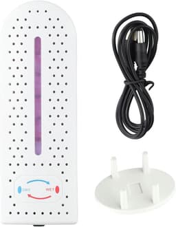 Luchtontvochtiger - Mini Luchtontvochtiger - Luchtontvochtiger voor thuis - Luchtontvochtiger voor kleine ruimtes - Draadloos opladen - Stille werking - Geschikt voor kasten, schoenenkasten en auto-interieurs - Wit — thumbnail 1