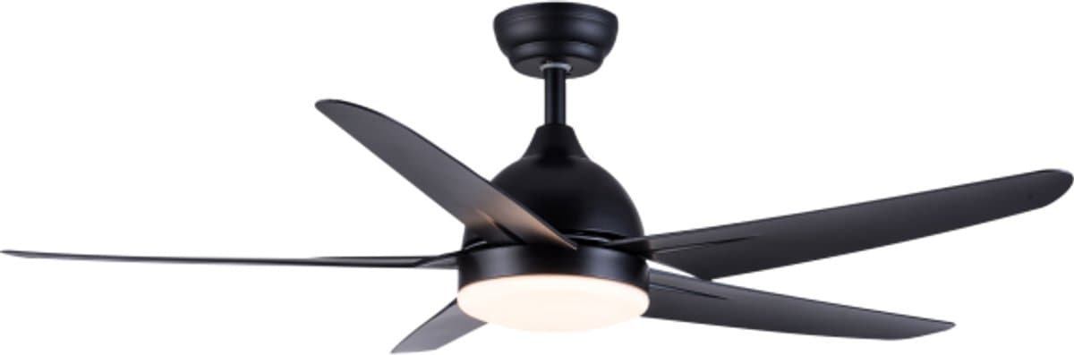 Evolar Smart Plafondventilator met Verlichting en WiFi - 132 cm - Stille Plafondlamp met Ventilator - Dimbaar Warm Wit Licht (LED) - EVO-CF52MB12W — afbeelding 1