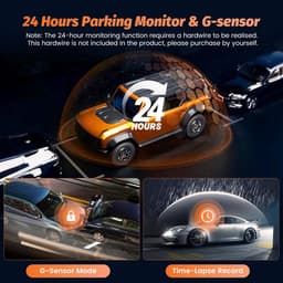 Dashcam Auto - Rijcamera Bewaking - Veilige Rit - 4K+1080P Resolutie - 3 Inch Scherm - Zwart — thumbnail 2