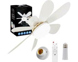 casalora Plafondventilator met verlichting - LED 40W - Ø 50cm - Afstandsbediening smart lamp - Plafondlampen - Plafond lamp - Ventilator