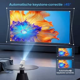 LNMsolutions® Mini Beamer - Beamer - Projector - Wit - 10cm x 10cm x 15cm — thumbnail 2