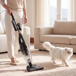 AG3500 Steelstofzuiger - Zonder Zak - 600W - Sterke Zuigkracht - Vacuum Cleaner - 3-in-1 Snoerstofzuiger - HEPA Filter - Vacuum Cleaner -LED Verlichting - Handstofzuiger - Lichtgewicht - Kruimeldief - Geschikt voor Dierenharen - Black — thumbnail 5