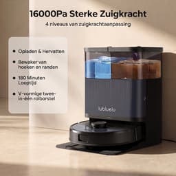 Lubluelu S1000 Set-Robotstofzuiger–Alles-in-één Multifunctioneel Dockingstation - Robot Stofzuigers met Dweilfunctie - 16000Pa Krachtig Zuigkracht – Ideaal voor dierenharen — thumbnail 1