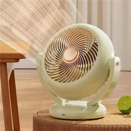 Deze nieuwe mini-oscillerende ventilator is compact en draagbaar, oplaadbaar via USB en heeft een lange batterijduur. (Verbeterde versie in avocadogroen [1200mAh batterij...]) — thumbnail 1