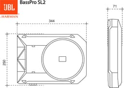 JBL Basspro SL2 - Under-seat subwoofer system, Black 125 W — thumbnail 2