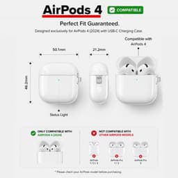 Enluxe Case geschikt voor Airpods 4 - Mat Beige Taupe - Strak Effen Hardcase Hoesje, Schokbestendig — thumbnail 2