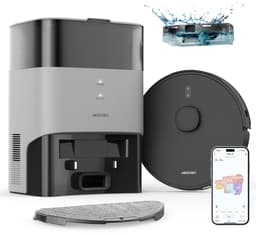 AIRROBO T20 – Robotstofzuiger - met droog zuigen, dweilfunctie en oplaadstation (60 dagen stofvrij) – App & spraakbediening – Voor haar van huisdieren & harde vloeren – 2 jaar garantie — thumbnail 1