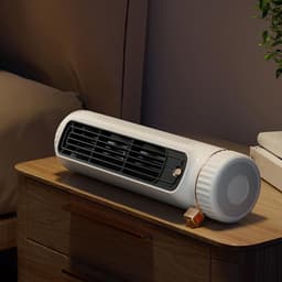 Mini torenventilator - Tafelventilator - Circulatieventilator - Drie windsnelheden - Geschikt voor slaapkamers, keukens en badkamers - Lichtgroen — thumbnail 4