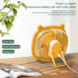 Oplaadbare campingventilator met led-lantaarn – draagbare ventilator voor tenten en buiten — thumbnail 5
