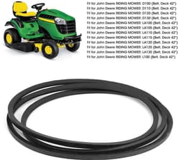 Dailygoods- Deck Belt Vervanging - Rubber - Geschikt voor John Deere LA105/LA110/LA115 - Duurzaam - Eenvoudige installatie - Afmetingen 1,27 x 261,6 cm - Grasmaaierband — thumbnail 5