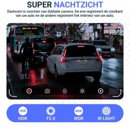 Auto Camera - Rijcamera Recorder - Veilige Ritten - Dubbele Lens Full HD - 170 Graden Hoek - Zwart — thumbnail 5