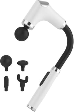 Nexxt Massage Gun Deep Rolling Massager met 4 Opzetstukken - Draadloos - Usb-c Oplaadbaar - Timer 15 Minuten - Wit — thumbnail 1