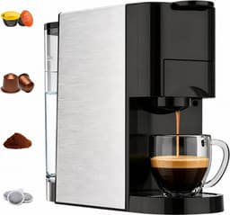 4-in-1 capsule koffiezetapparaat voor Nespresso Original/Dolce Gusto/gemengde koffie/ESE-pads (44 mm, 19 bar, 1450 W, 800 ml — thumbnail 1