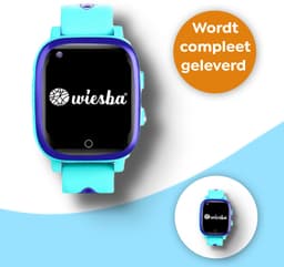 Wiesba WB15 - smartwatch kinderen - gps horloge kind - kinderhorloge bellen - gps tracker kinderhorloge - kinderhorloge met gps - kinderhorloge - Blauw — thumbnail 2