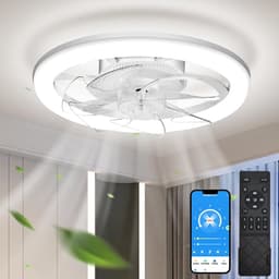 Stille Plafondventilator 50 cm met Verlichting en Afstandsbediening – Omkeerbaar en Energiezuinig — thumbnail 2