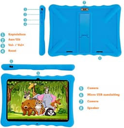 Veidoo Kindertablet 10 inch PRO (8-core) versie Android Tablet voor Kinderen (3GB+4GB) RAM + 128GB ROM — thumbnail 2